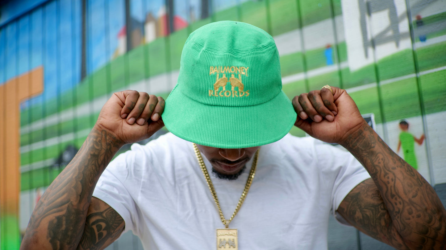 BMR HIGHLIGHT GREEN BUCKET HAT